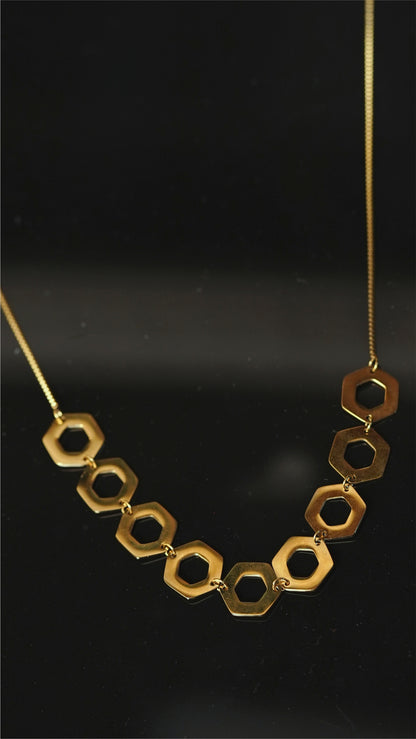 Hexagon Fetters Necklace