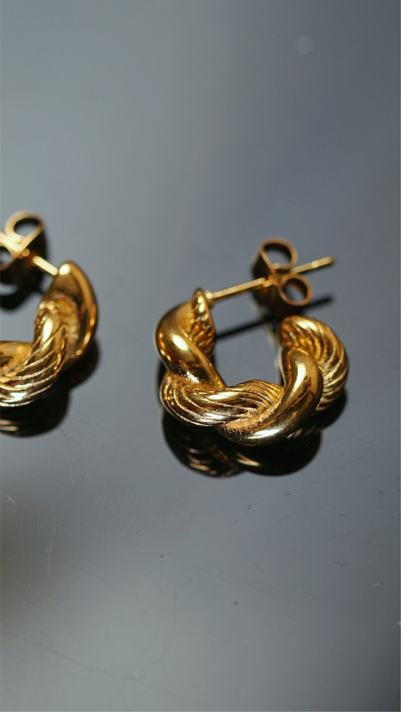 Twirled Hoop Earrings